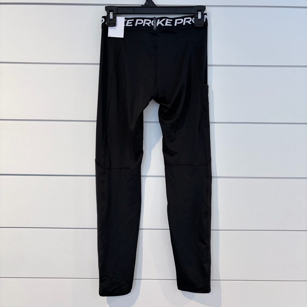 Nike Pro Dri-FIT Kids XL Black Compression Leggings NWT Athletic - Picture 4 of 7